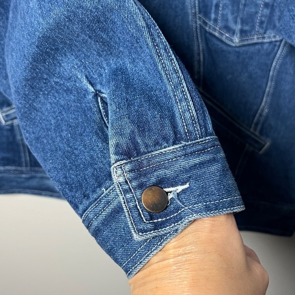 Vintage Gitano Denim Oversized Jean Jacket with Pockets - Picture 3 of 7